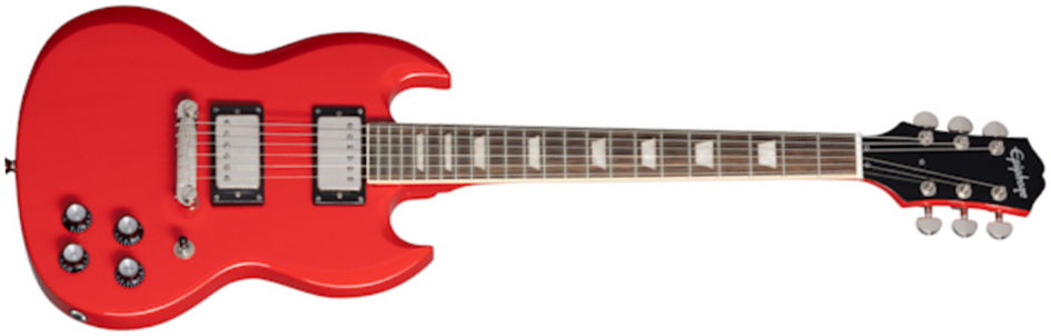 Epiphone Sg Power Players 2h Ht Lau - Lava Red - Electric guitar for kids - Main picture