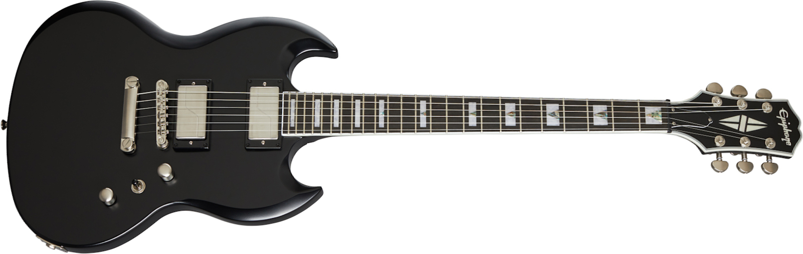 Epiphone Sg Prophecy Modern 2h Fishman Fluence Ht Eb - Black Aged - Double cut electric guitar - Main picture