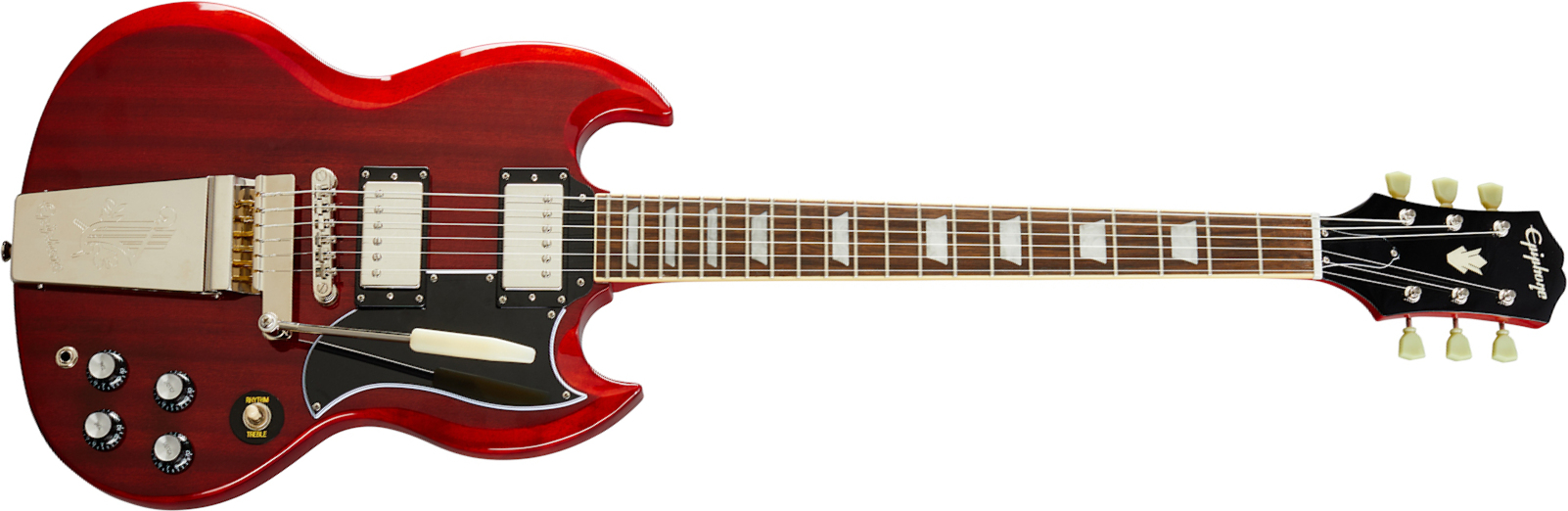 Epiphone Sg Standard 1961 Maestro Vibrola 2h Ht Lau - Vintage Cherry - Double cut electric guitar - Main picture