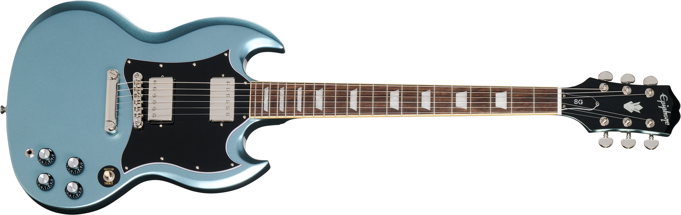 Epiphone Sg Standard Insp. By Gibson 2h Ht Lau - Pelham Blue - Double cut electric guitar - Main picture