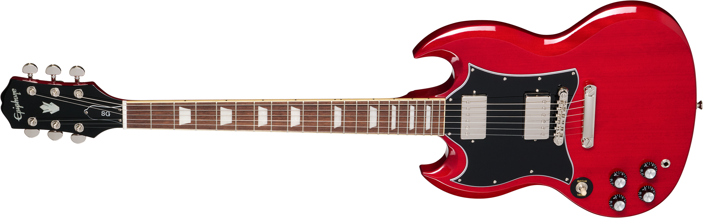 Epiphone Sg Standard Lh I.b.g Modern Gaucher 2h Ht Lau - Cherry - Double cut electric guitar - Main picture