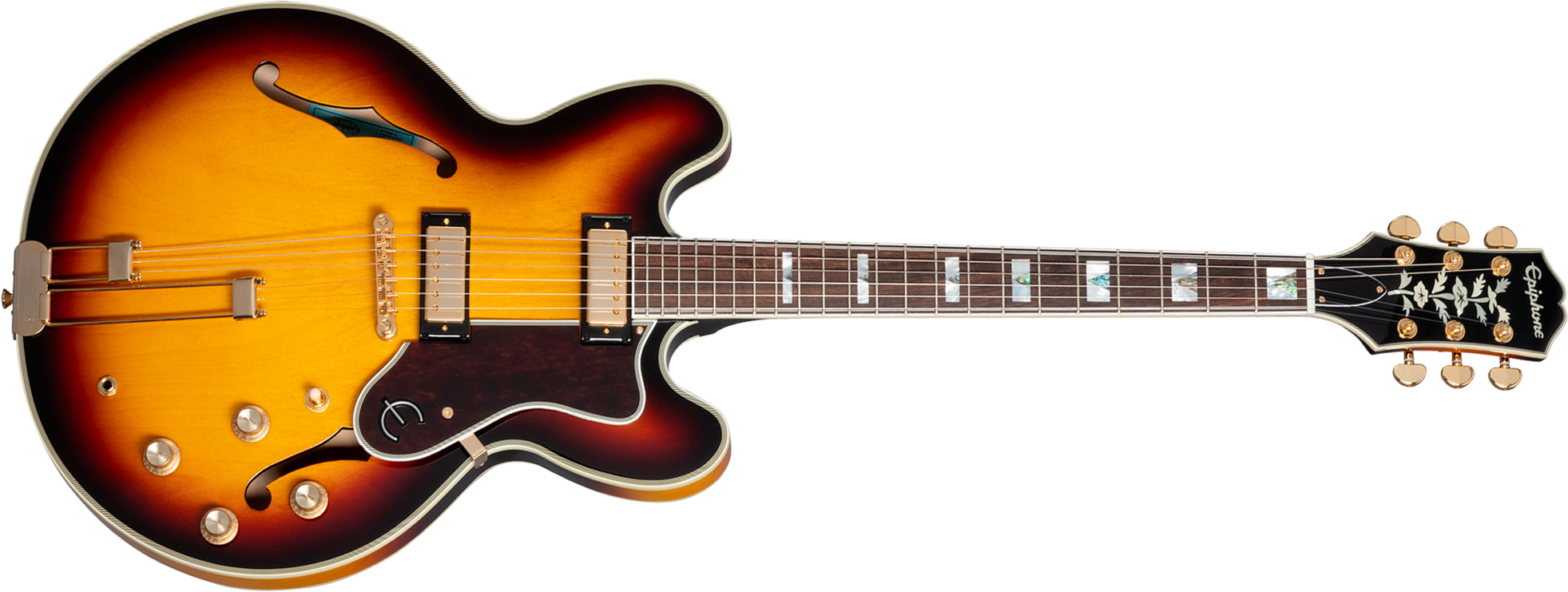 Epiphone Sheraton Original Archtop 2mh Ht Rw - Vintage Sunburst - Semi-hollow electric guitar - Main picture