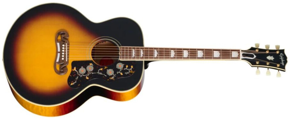 Epiphone Sj200 1957 Reissue Ins.by.g.c. Jumbo Epicea Erable Rw - Antique Vintage Sunburst - Folk guitar - Main picture