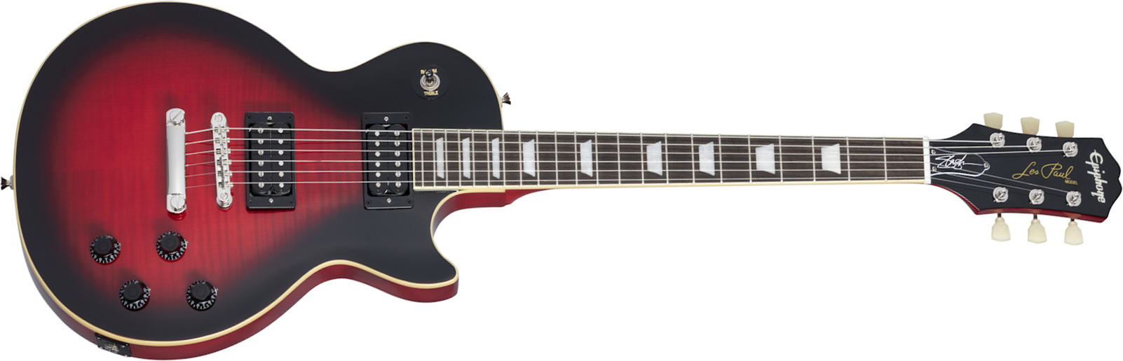 Epiphone Slash Les Paul Standard Signature 2h Ht Lau +etui - Vermillion Burst - Single cut electric guitar - Main picture