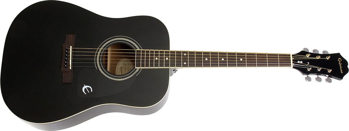 Epiphone Songmaker Dr-100 Dreadnought Epicea Acajou - Ebony - Acoustic guitar & electro - Main picture