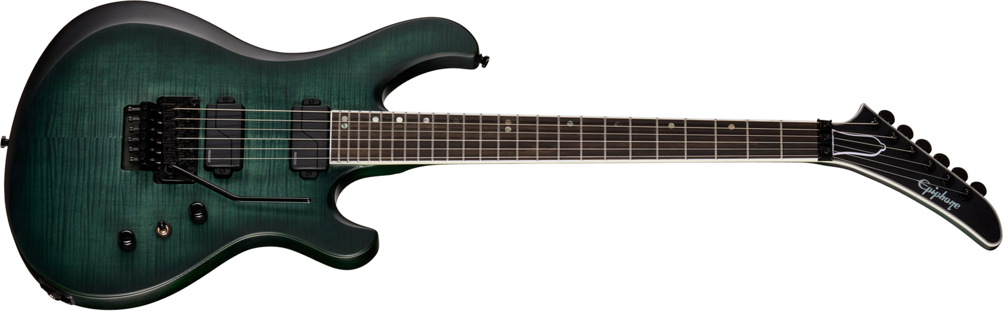 Epiphone Victory Prophecy Modern 2h Fishman Fluence Ht Eb - Aqua Smoke Satin - Str shape electric guitar - Main picture