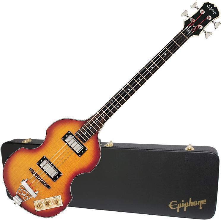 Electric bass set Epiphone Viola Bass + Case - Vintage sunburst