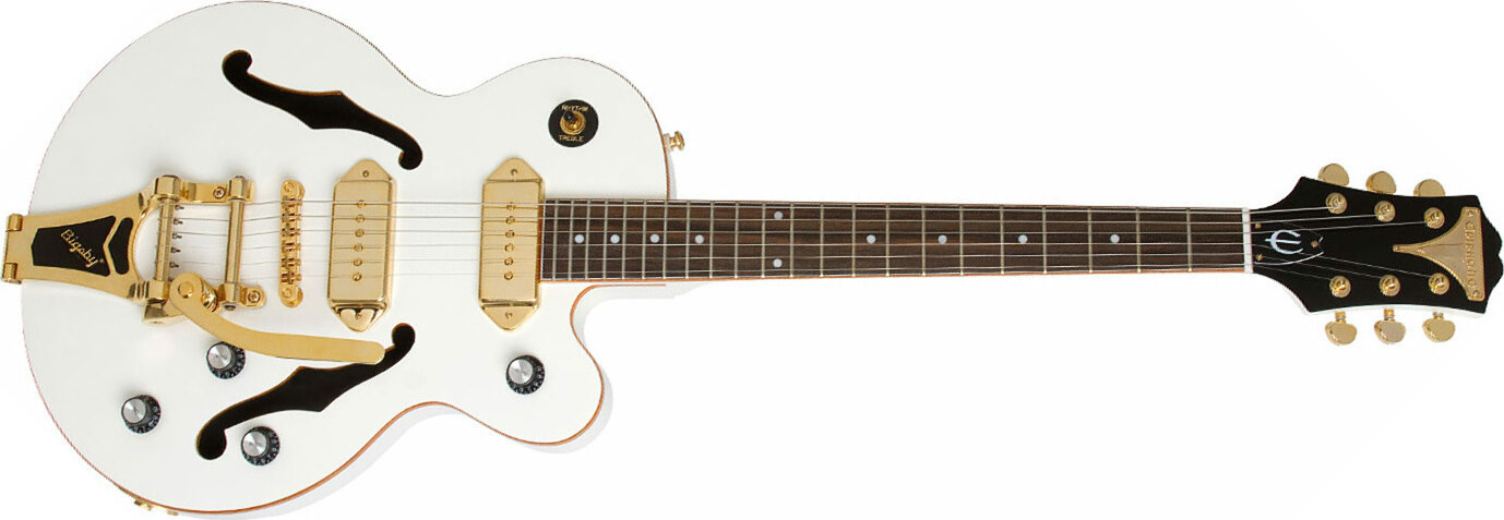 Epiphone Wildkat Royale Gh - Pearl White - Semi-hollow electric guitar - Main picture