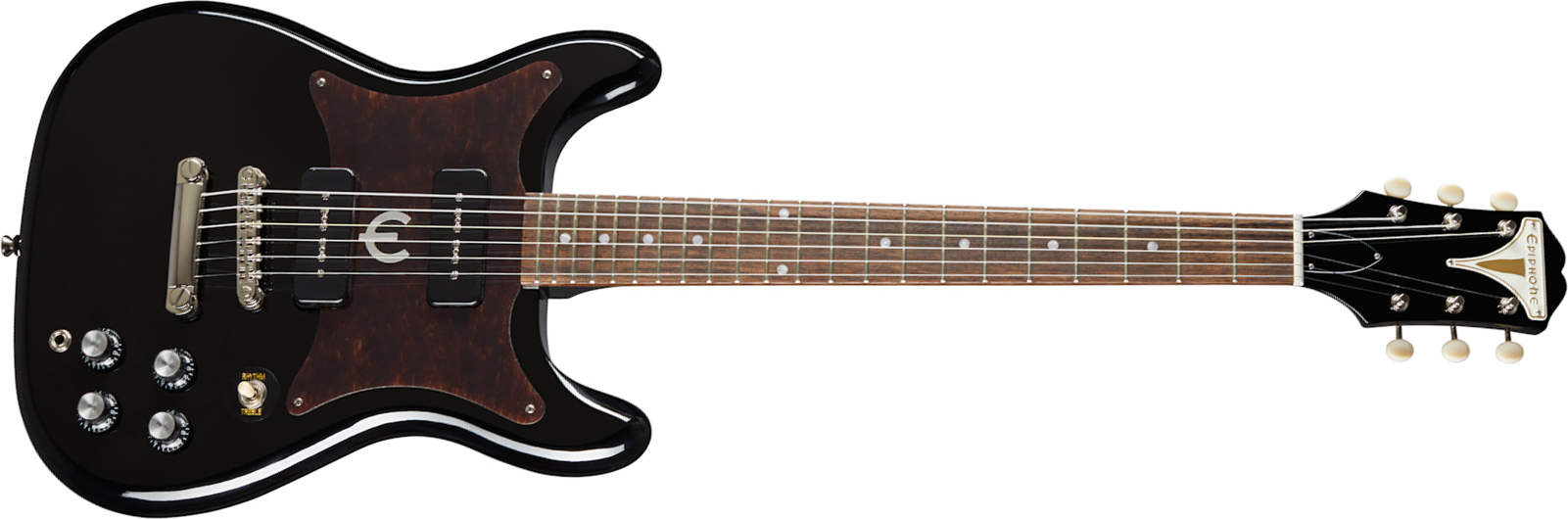 Epiphone Wilshire P-90 2s Ht Lau - Ebony - Retro rock electric guitar - Main picture