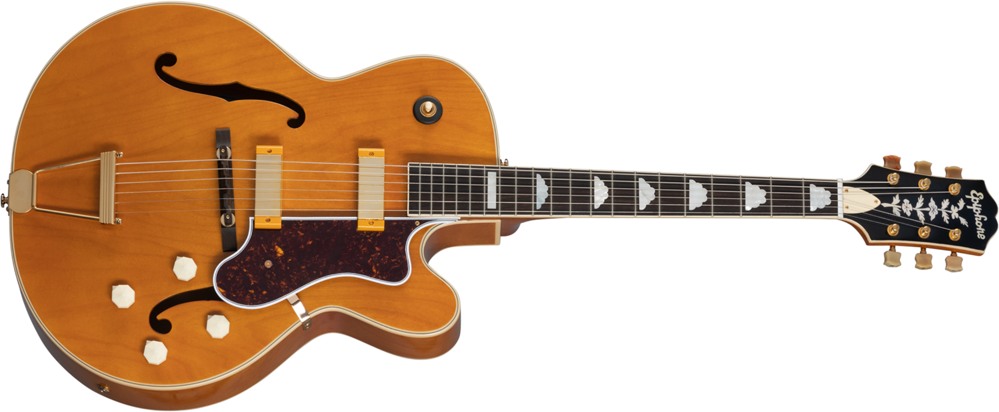 Epiphone Zephyr Deluxe Regent 150th Anniversary 2mh Ht Lau - Aged Antique Natural - Semi-hollow electric guitar - Main picture