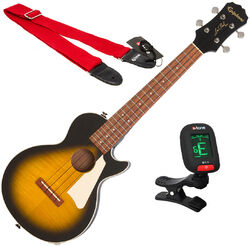 Ukulele pack Epiphone Les Paul Tenor Acoustic/Electric Ukulele Pack + X-Tone Accessories