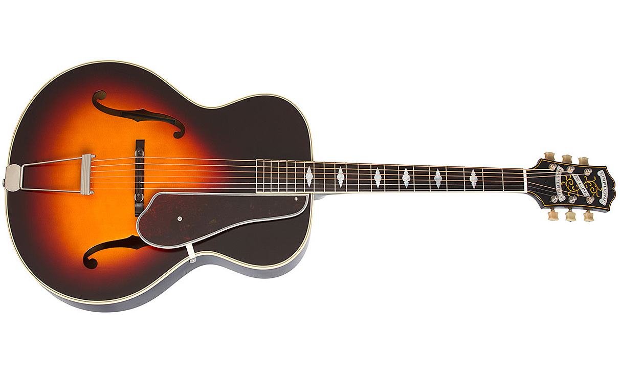 Epiphone De Luxe Classic Masterbilt Century Archtop Epicea Erable 2016 - Vintage Sunburst - Electro acoustic guitar - Variation 1