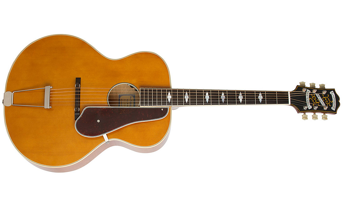 Epiphone De Luxe Masterbilt Century Archtop Epicea Erable 2016 - Vintage Natural - Electro acoustic guitar - Variation 1