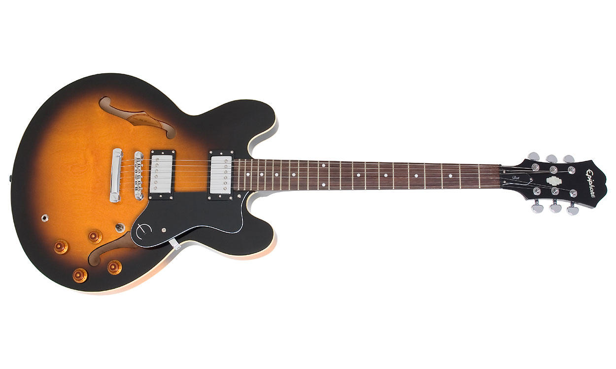 Epiphone Dot Ch - Vintage Sunburst - Semi-hollow electric guitar - Variation 1