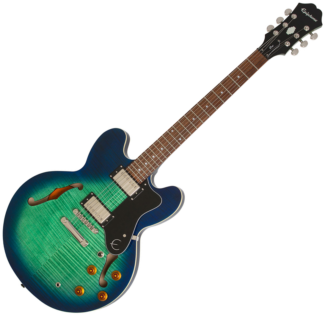 Epiphone Dot Deluxe 2018 aquamarine Semihollow electric guitar green