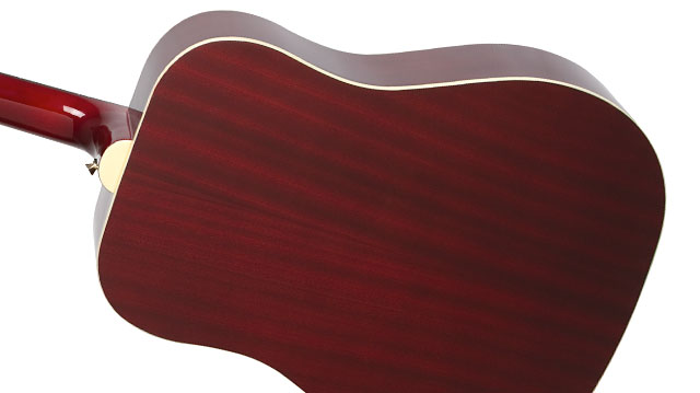 Epiphone Dr-100 Dreadnought Epicea Acajou - Wine Red - Acoustic guitar & electro - Variation 4