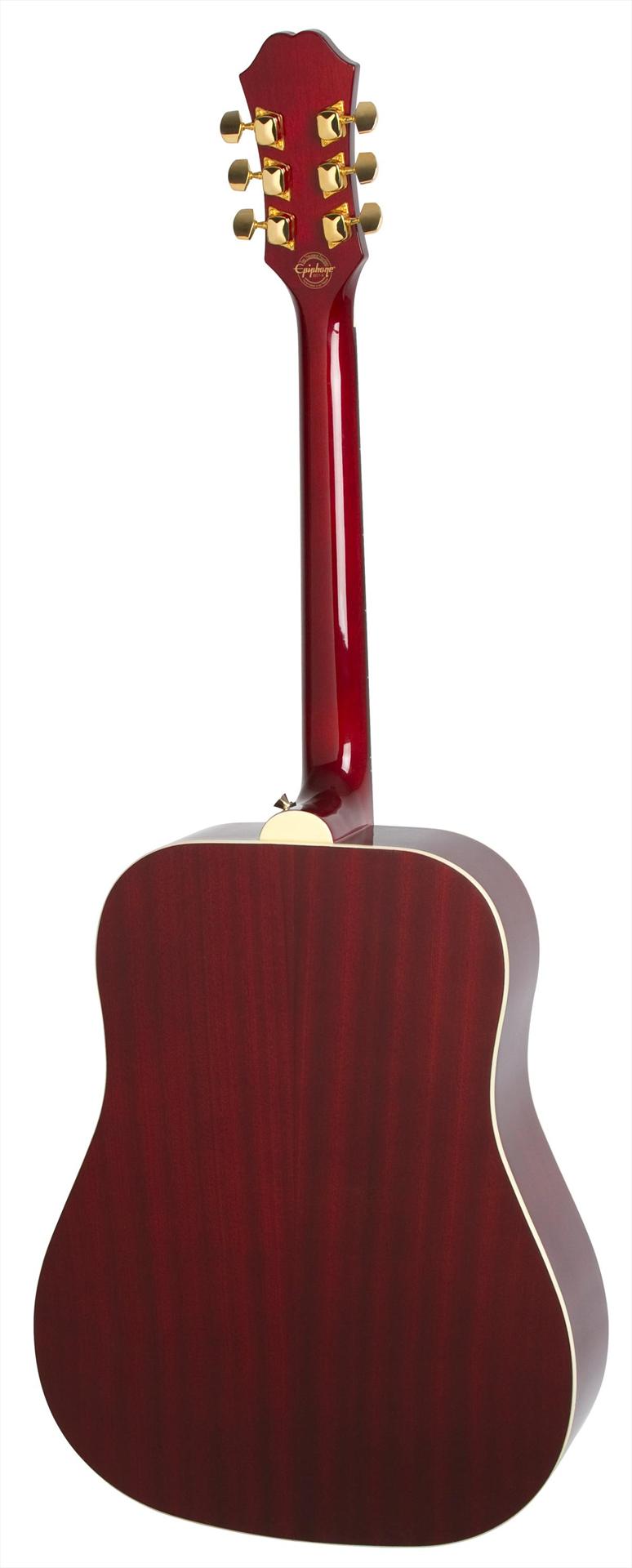 Epiphone Dr-100 Dreadnought Epicea Acajou - Wine Red - Acoustic guitar & electro - Variation 2