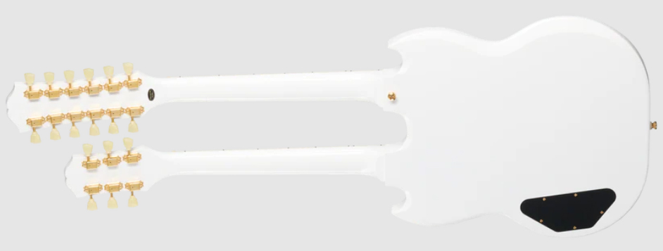 Epiphone Eds1275 Doubleneck Ibg 6/12c 2h Ht Lau - Alpine White - Double neck guitar - Variation 1