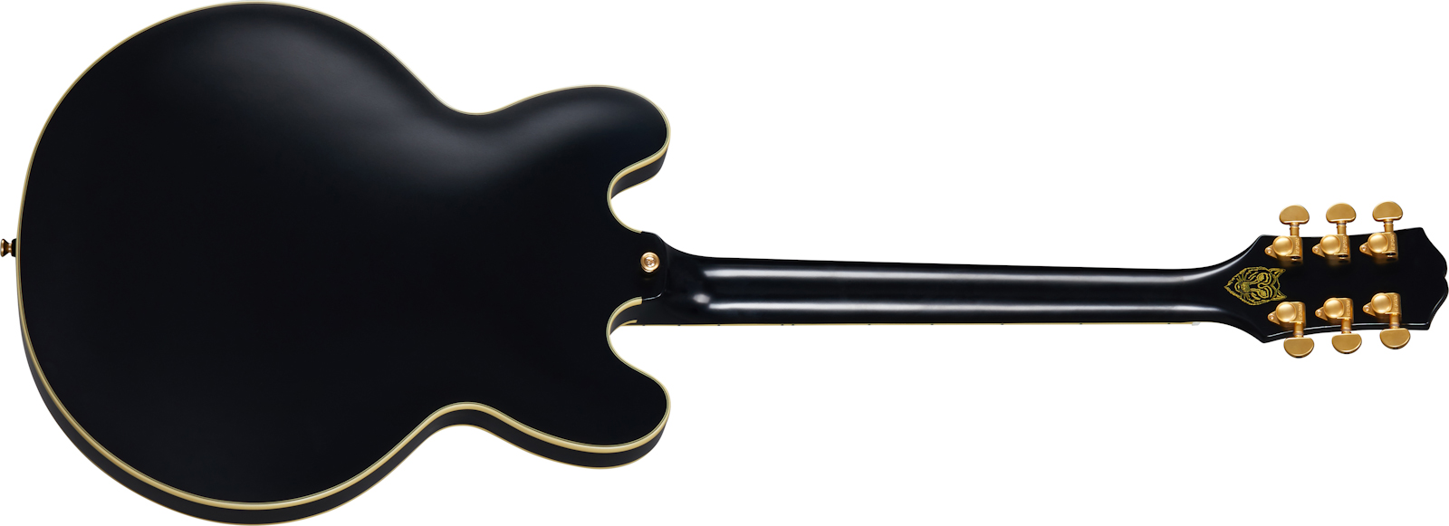 Epiphone Emily Wolfe Sheraton Stealth 2h Ht Lau - Black Aged - Semi-hollow electric guitar - Variation 1