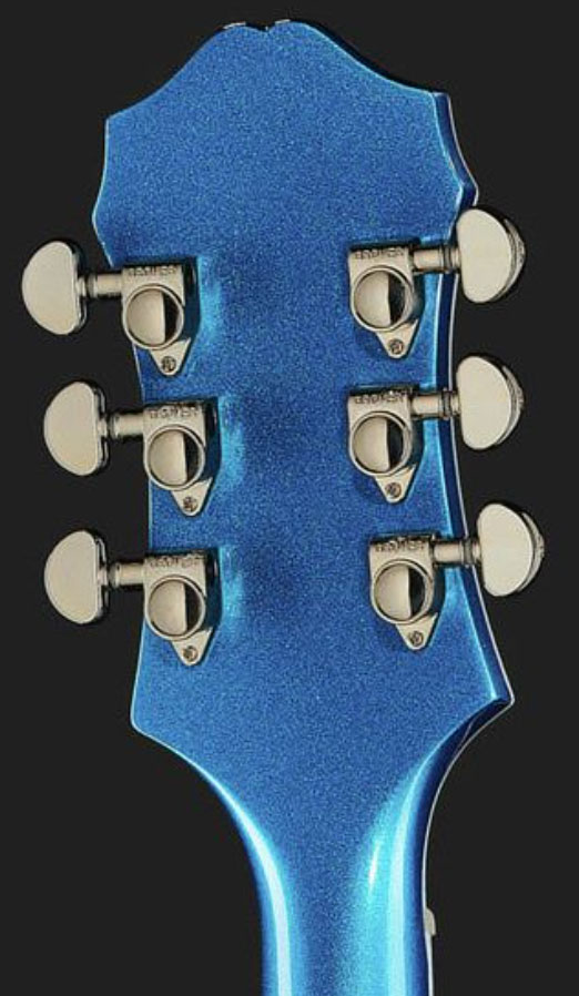 Epiphone Emperor Swingster Archtop 2h Trem Lau - Delta Blue Metallic - Hollow-body electric guitar - Variation 4