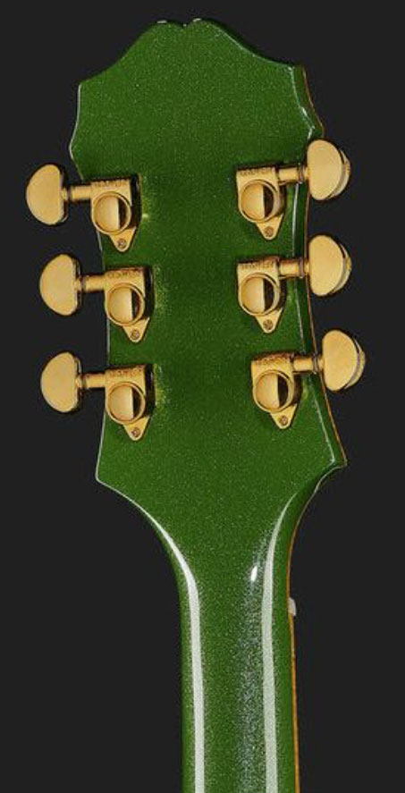 Epiphone Emperor Swingster Archtop 2h Trem Lau - Forest Green Metallic - Hollow-body electric guitar - Variation 4