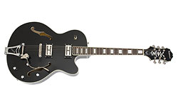 Epiphone Emperor Swingster Bigsby Gh Trans Black - Semi-hollow electric guitar - Variation 1