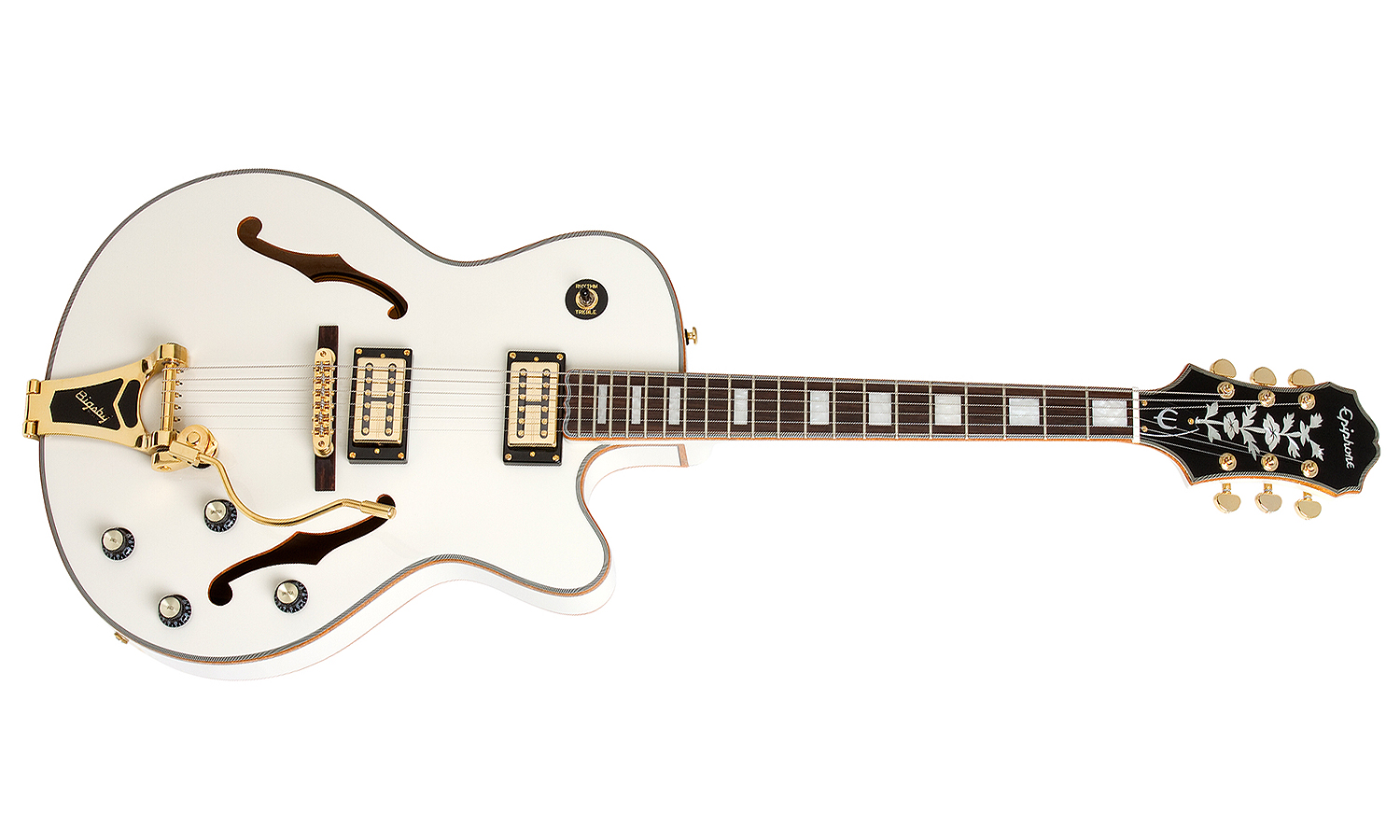 Epiphone Emperor Swingster Royale pearl white Hollowbody electric