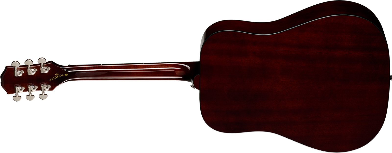 Epiphone Eric Church Hummingbird Dark Signature Dreadnought Shsc Epicea Acajou Rw - Cobra Burst - Folk guitar - Variation 1