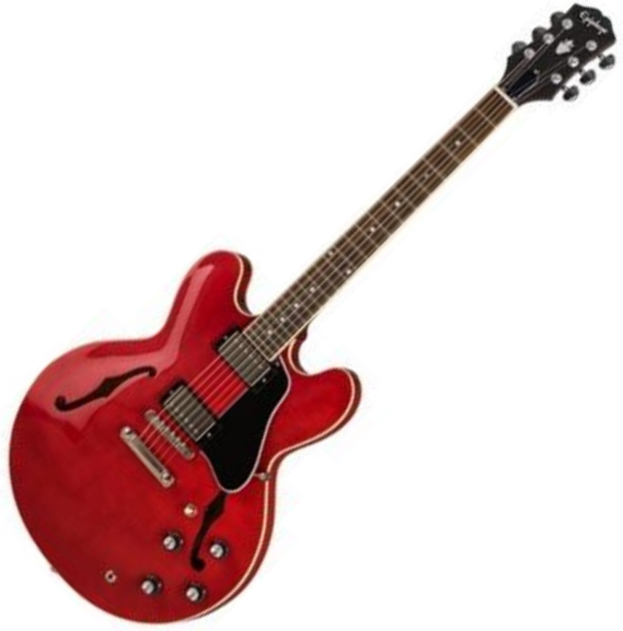 Specialist pegs hvordan man bruger Epiphone Inspired By Gibson ES-335 - cherry Semi-hollow electric guitar red