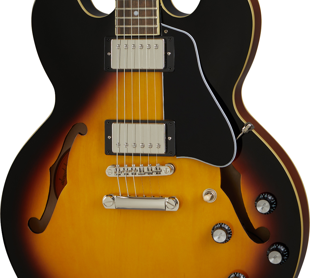 Epiphone Es-335 Inspired By Gibson Original 2h Ht Rw - Vintage Sunburst - Semi-hollow electric guitar - Variation 2