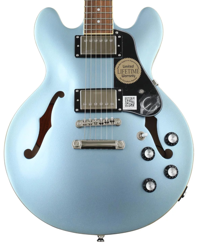 Epiphone Es-339 Pro Hh Ht Pf - Pelham Blue - Semi-hollow electric guitar - Variation 1