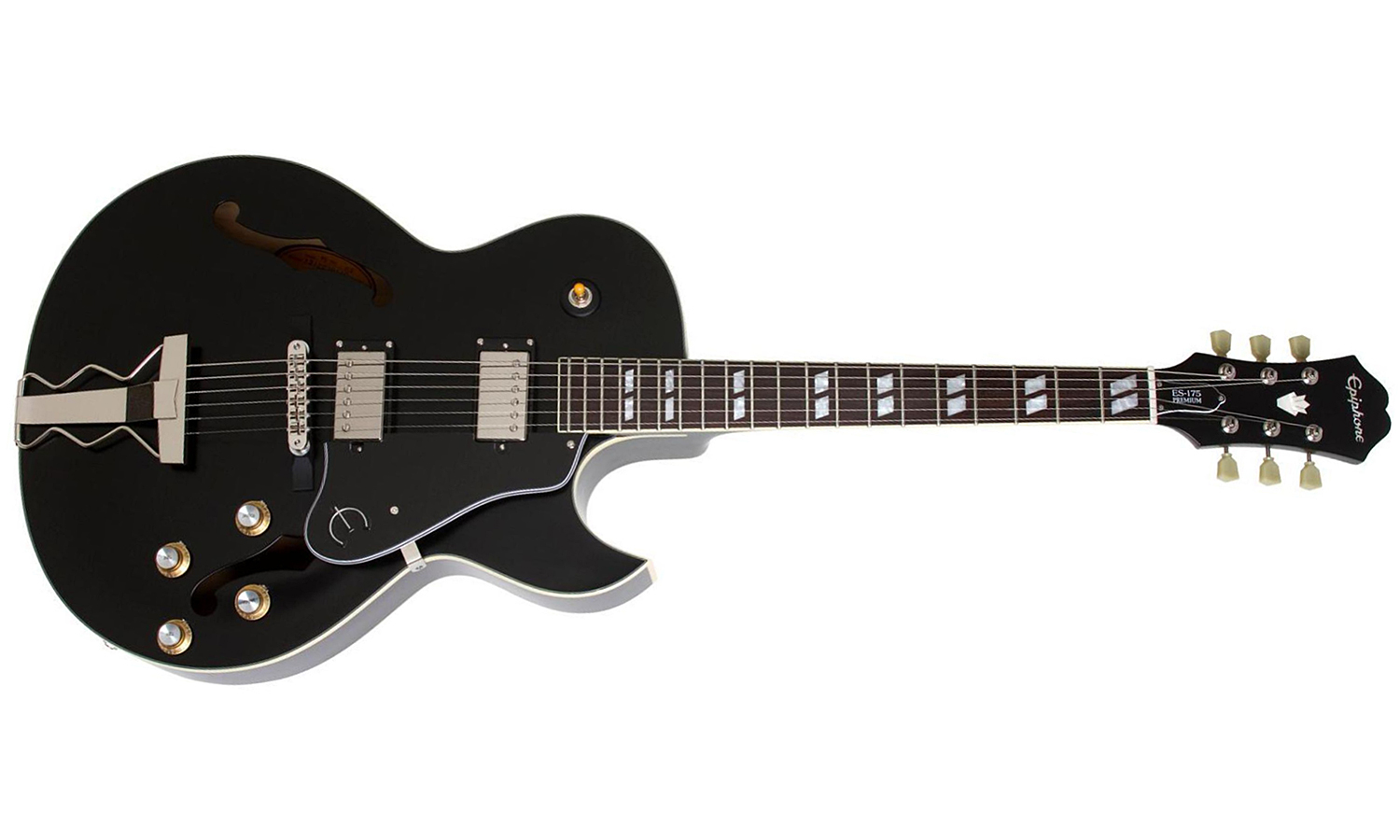 Epiphone Es175 Premium Outfit Ltd Run Ch - Ebony - Semi-hollow electric guitar - Variation 1