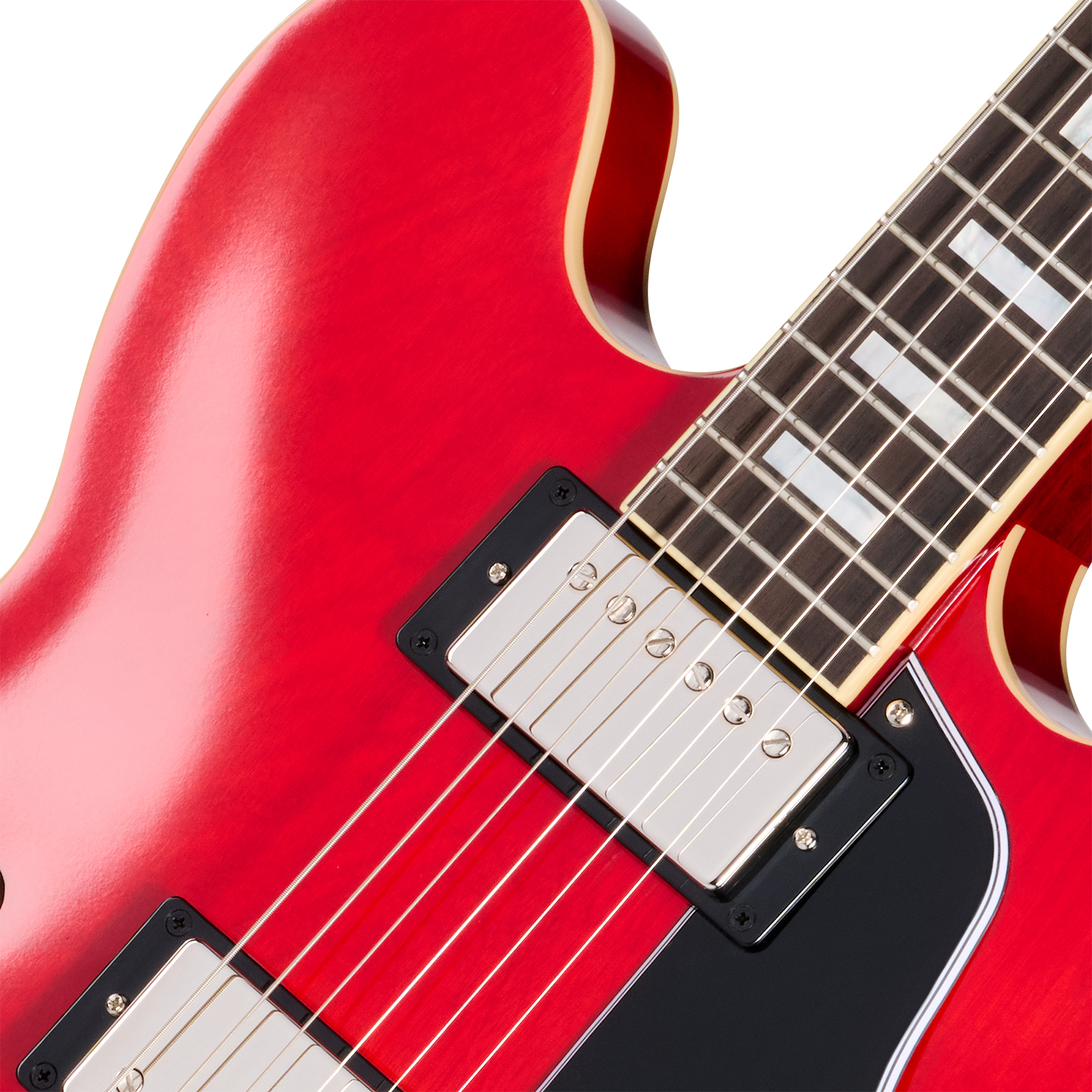 Epiphone Es335 1962 Reissue Lh Ibgc Gaucher 2h Gibson Ht Rw - Sixties Cherry - Semi-hollow electric guitar - Variation 2