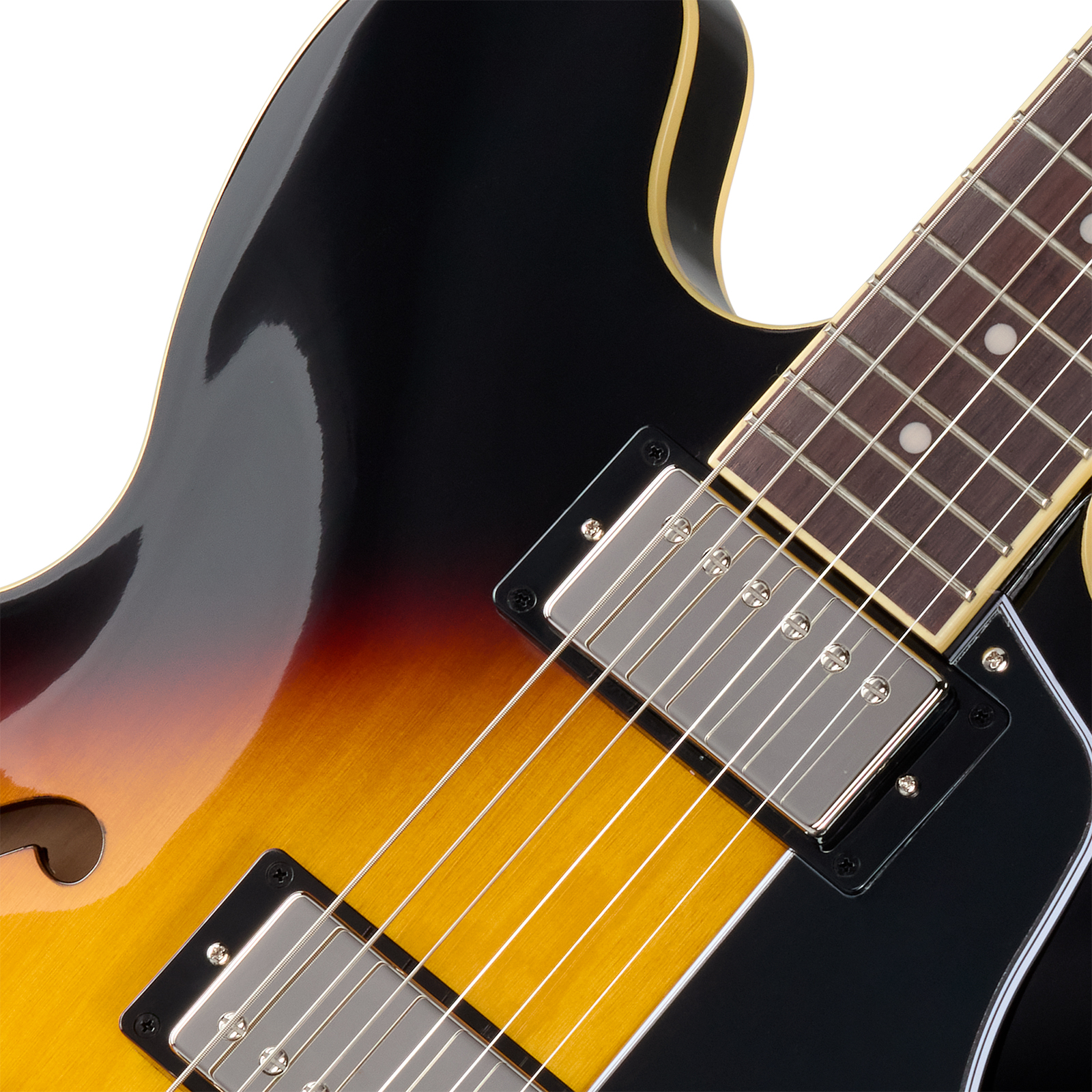 Epiphone Es335 Ibg Original 2h Ht Rw - Vintage Sunburst - Semi-hollow electric guitar - Variation 2