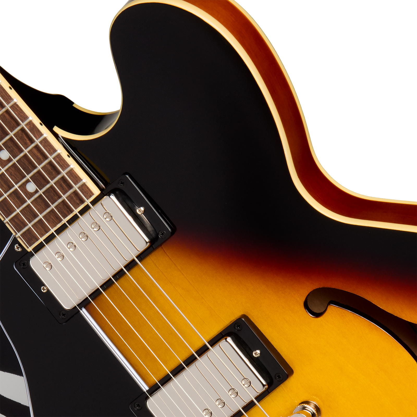 Epiphone Es335 Lh Ibg Original Gaucher 2h Ht Rw - Vintage Sunburst - Left-handed electric guitar - Variation 2