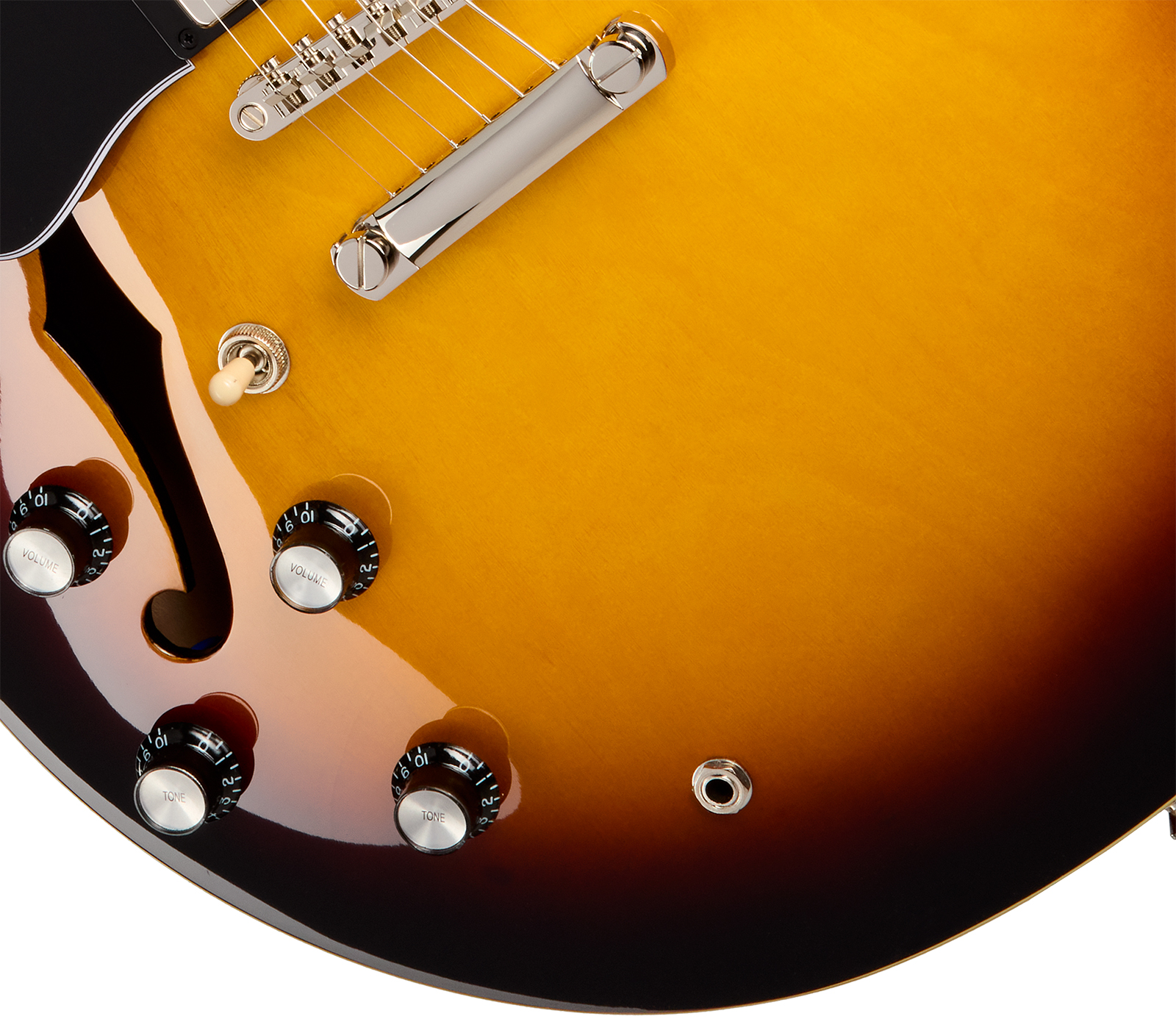 Epiphone Es335 Lh Ibg Original Gaucher 2h Ht Rw - Vintage Sunburst - Left-handed electric guitar - Variation 3