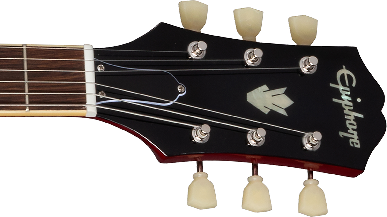 Epiphone Es335 Lh Ibg Original Gaucher 2h Ht Rw - Cherry - Left-handed electric guitar - Variation 4