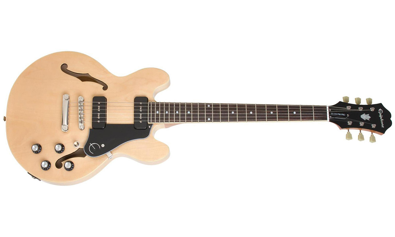 Epiphone Es339 P90 Pro - Natural - Semi-hollow electric guitar - Variation 1