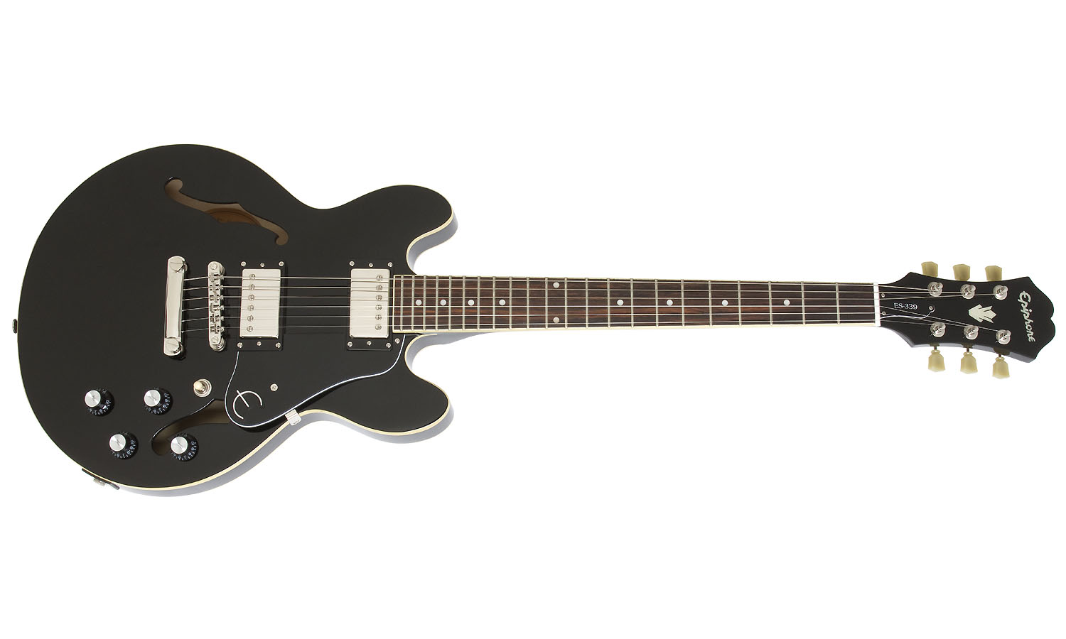 Epiphone Es-339 Pro Ch - Ebony - Semi-hollow electric guitar - Variation 1