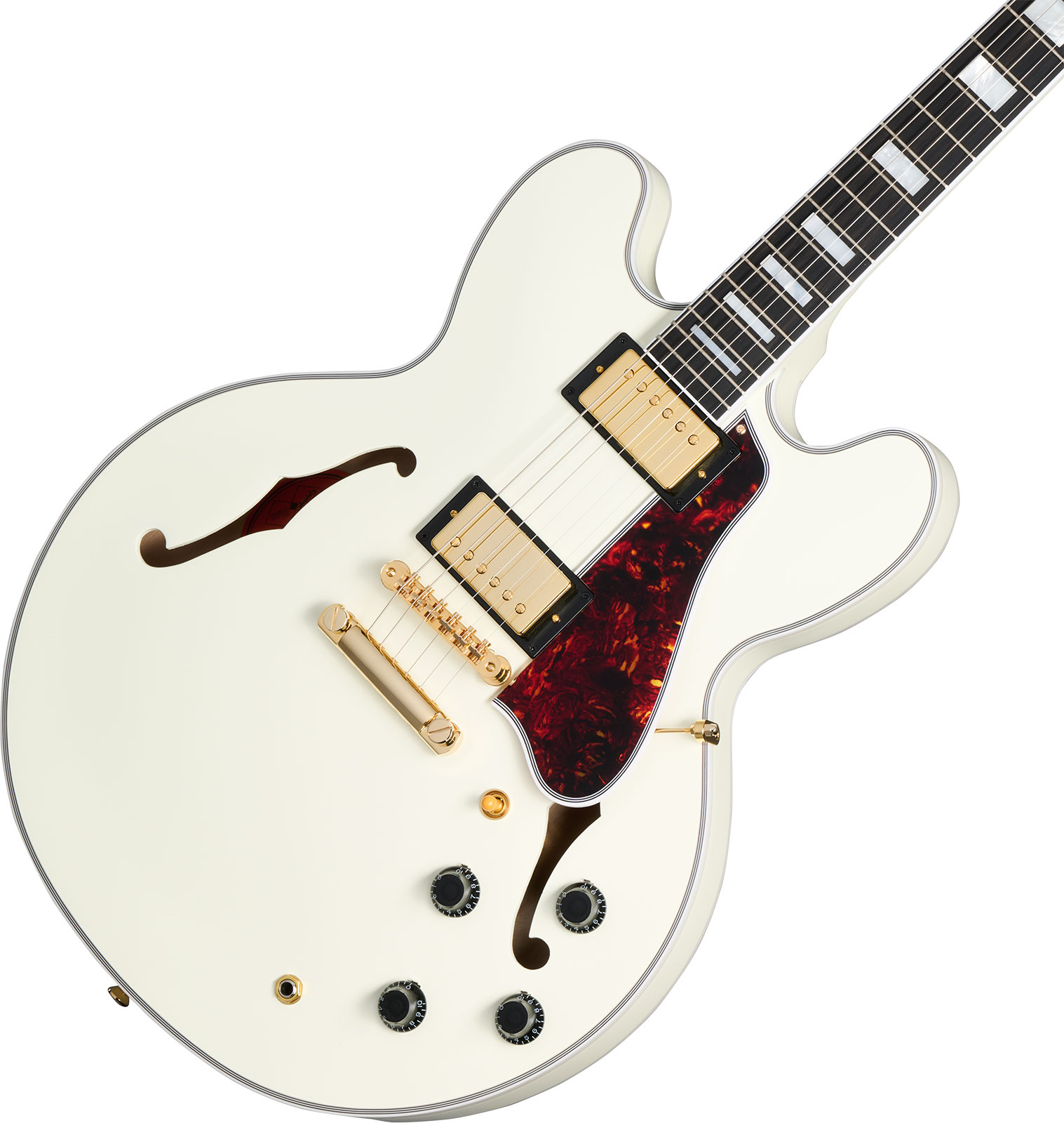 Epiphone Es355 1959 Inspired By 2h Gibson Ht Eb - Vos Classic White - Semi-hollow electric guitar - Variation 3