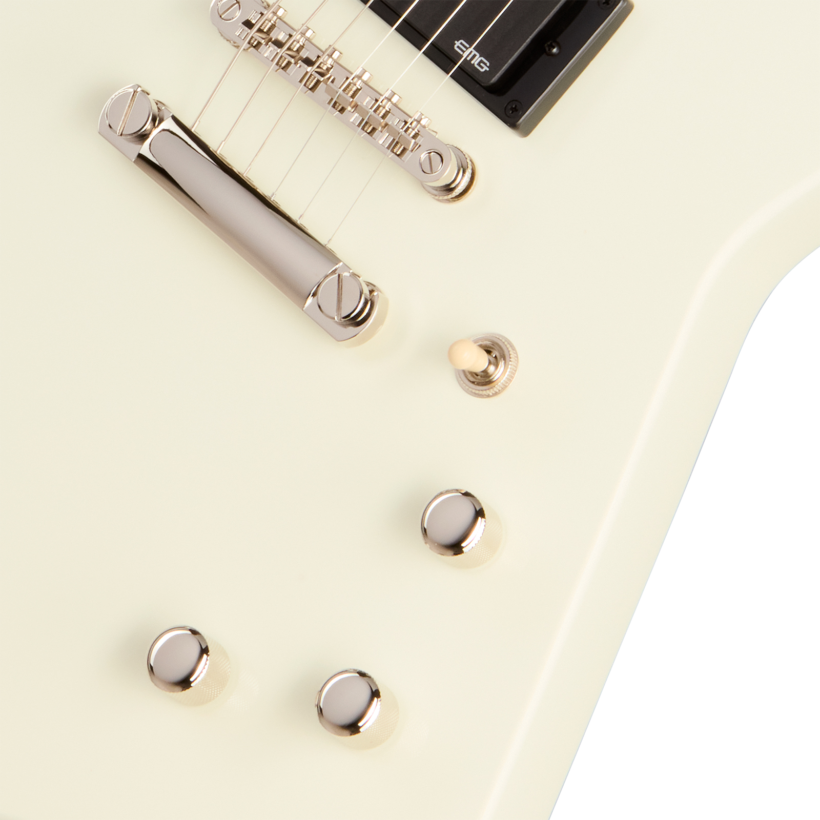 Epiphone Explorer 80s Ibg 2h Emg Ht Rw - Classic White - Metal electric guitar - Variation 3