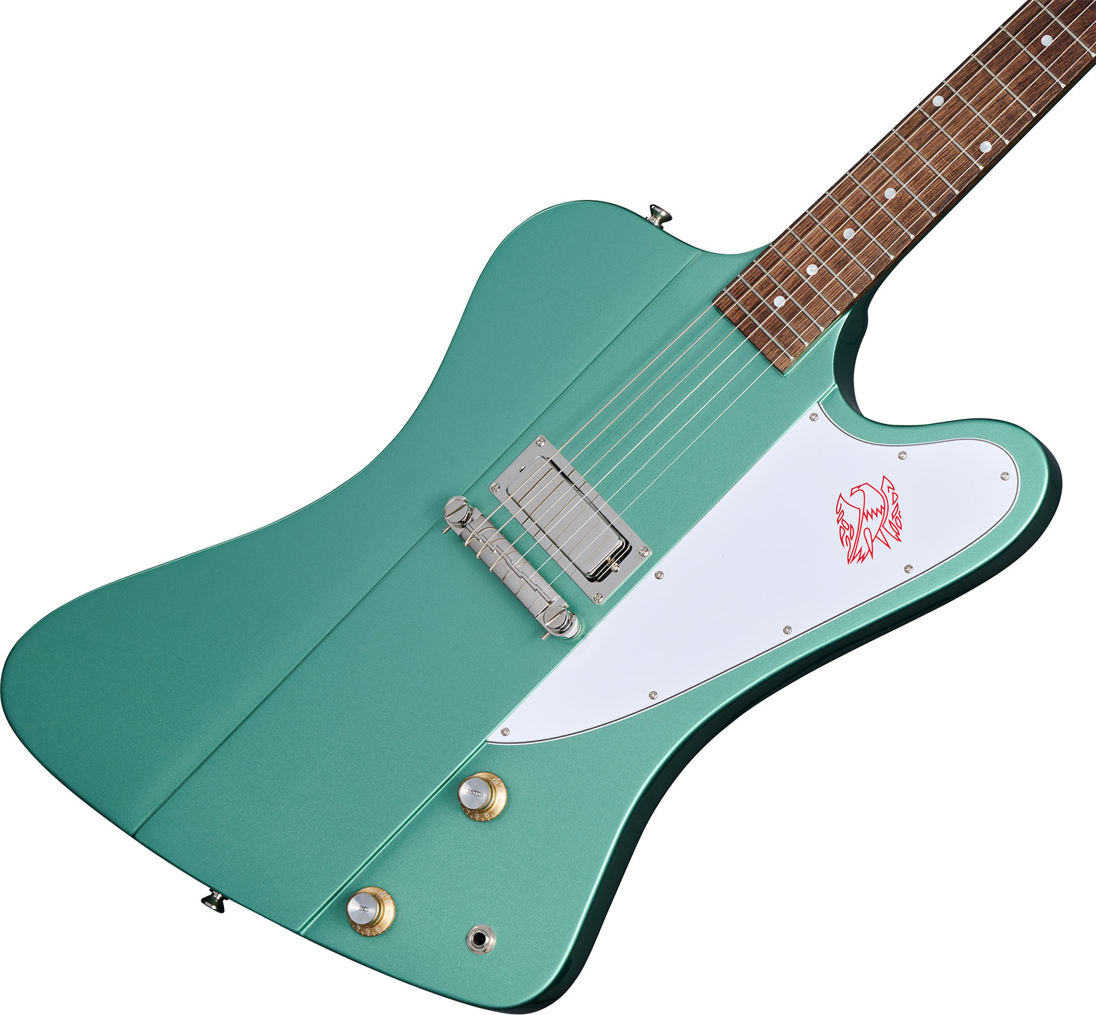 Epiphone Firebird I 1963 Inspired By Gibson Custom 1mh Ht Lau - Inverness Green - Retro rock electric guitar - Variation 3