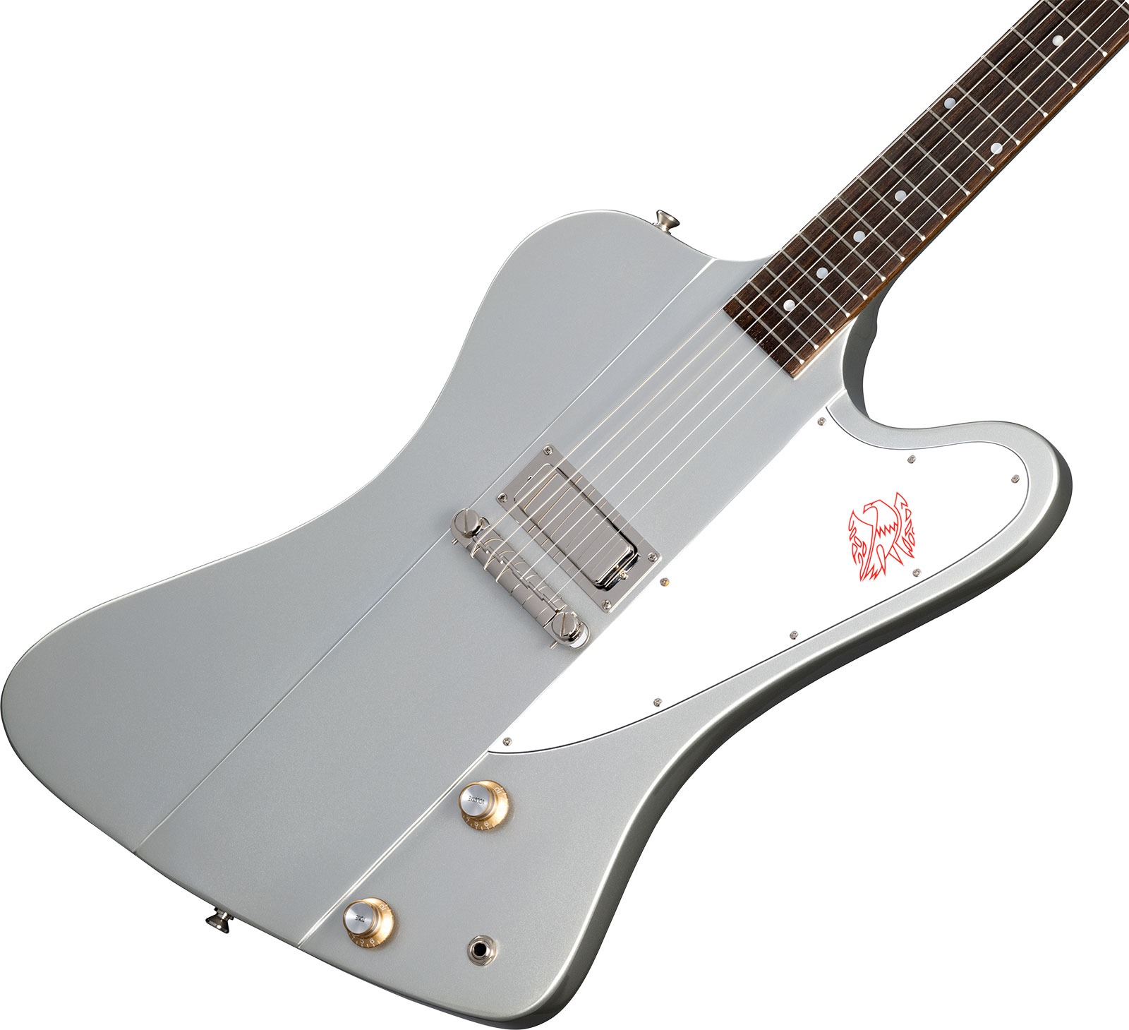 Epiphone Firebird I 1963 Inspired By Gibson Custom 1mh Ht Lau - Silver Mist - Retro rock electric guitar - Variation 3
