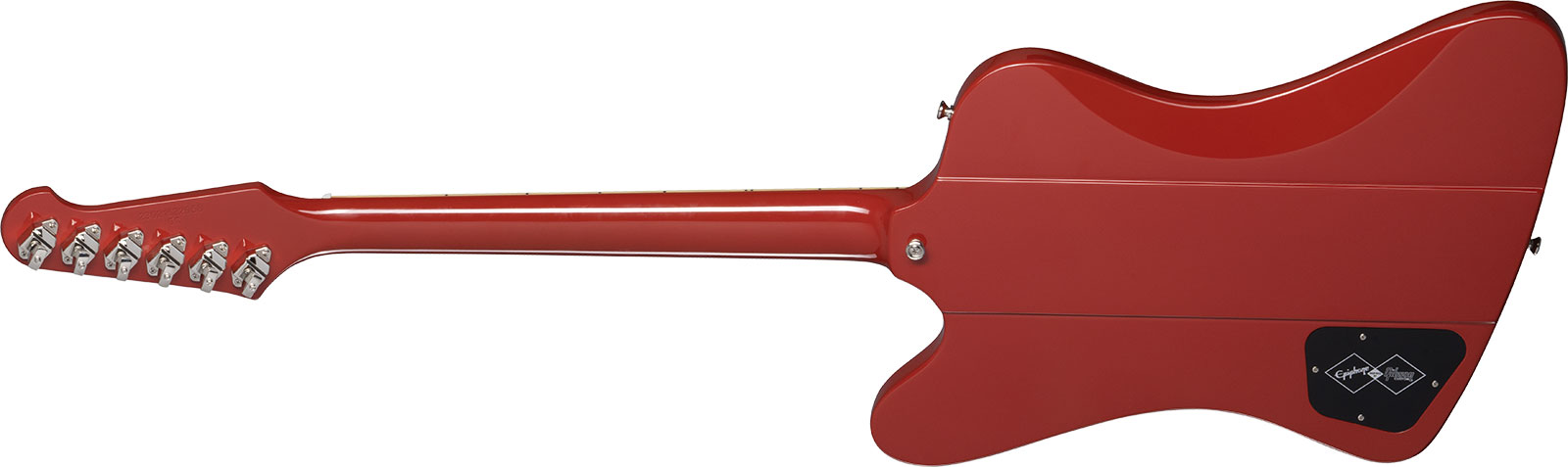 Epiphone Firebird V 1963 Maestro Vibrola Inspired By Gibson Custom 2mh Trem Lau - Ember Red - Retro rock electric guitar - Variation 1