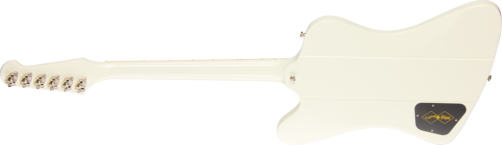 Epiphone Firebird V 1963 Maestro Vibrola Reissue Ins.by.g.c 2mh Gibson Trem Rw - Polaris White - Retro rock electric guitar - Variation 1