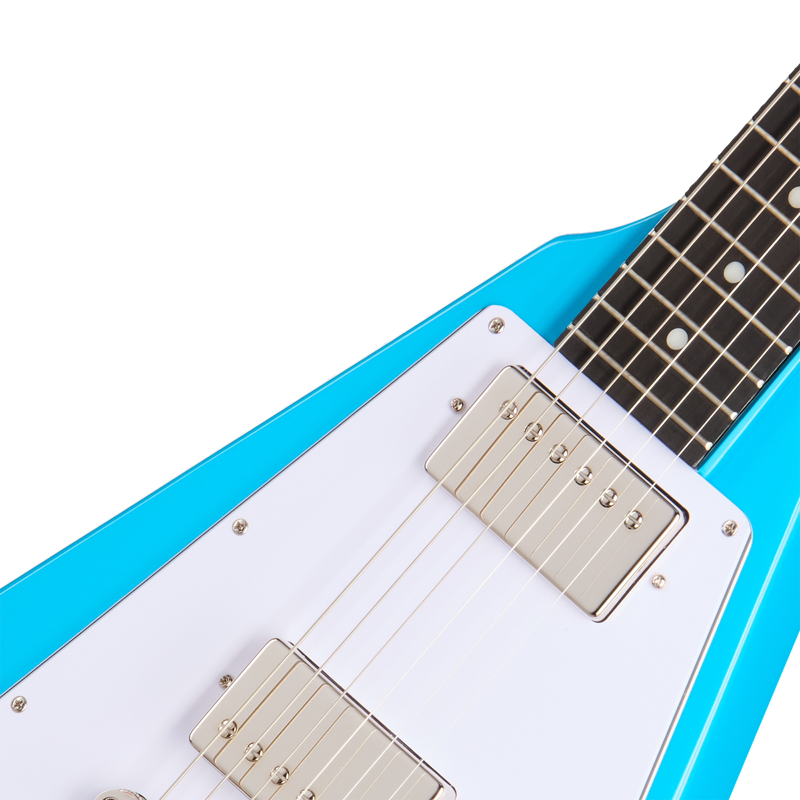 Epiphone Flying V 70 Ibg  2h Ht Eb - Maui Blue - Metal electric guitar - Variation 2