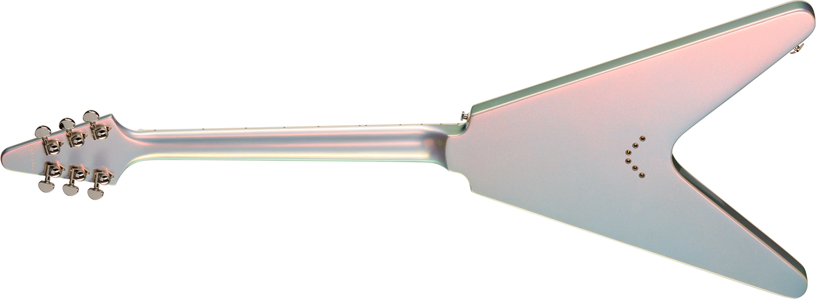 Epiphone Flying V Custom Futura Ibg 2h Ht Eb - Quicksilver Shift - Metal electric guitar - Variation 1