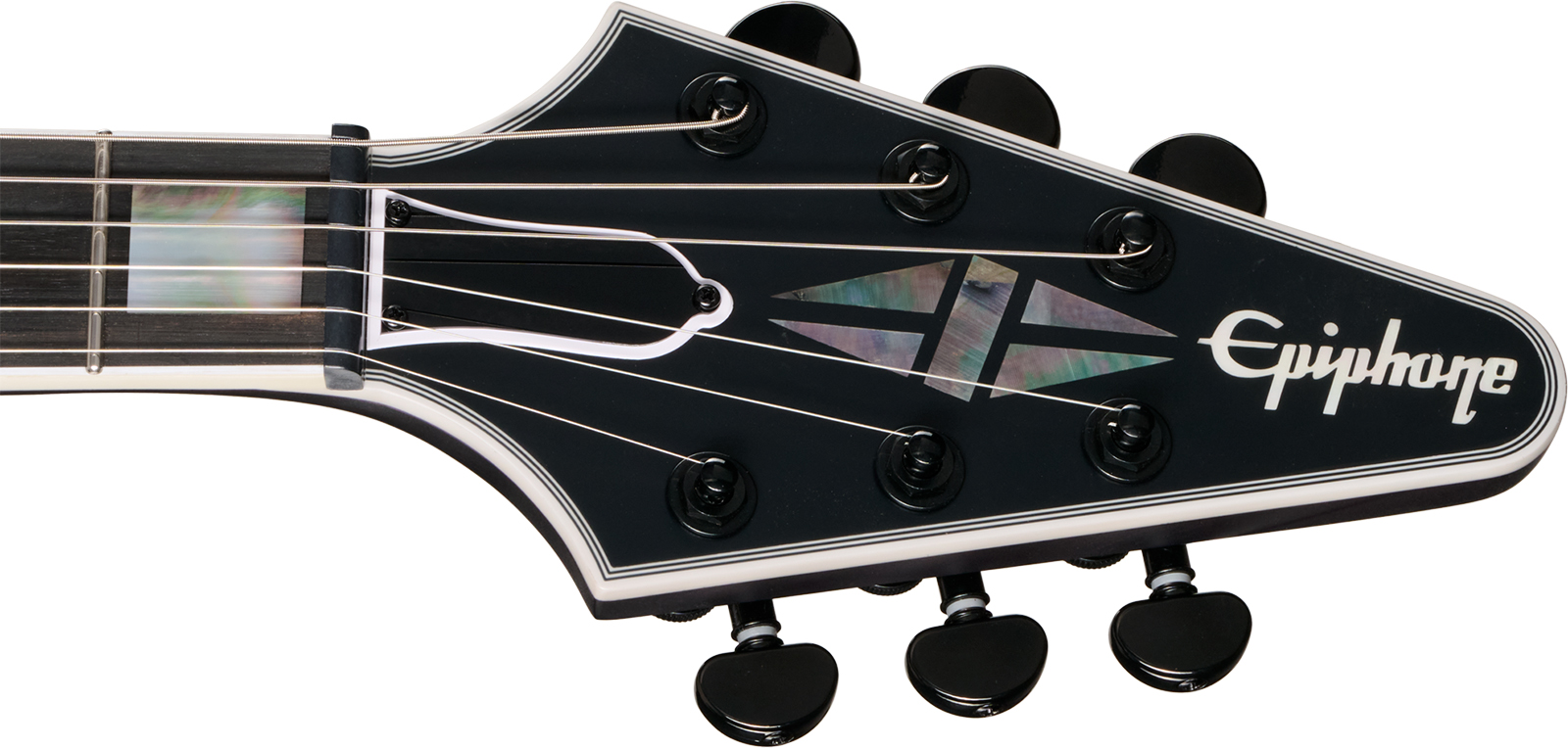 Epiphone Flying V Prophecy Modern 2h Eb - Orchid Bloom Satin - Retro rock electric guitar - Variation 4