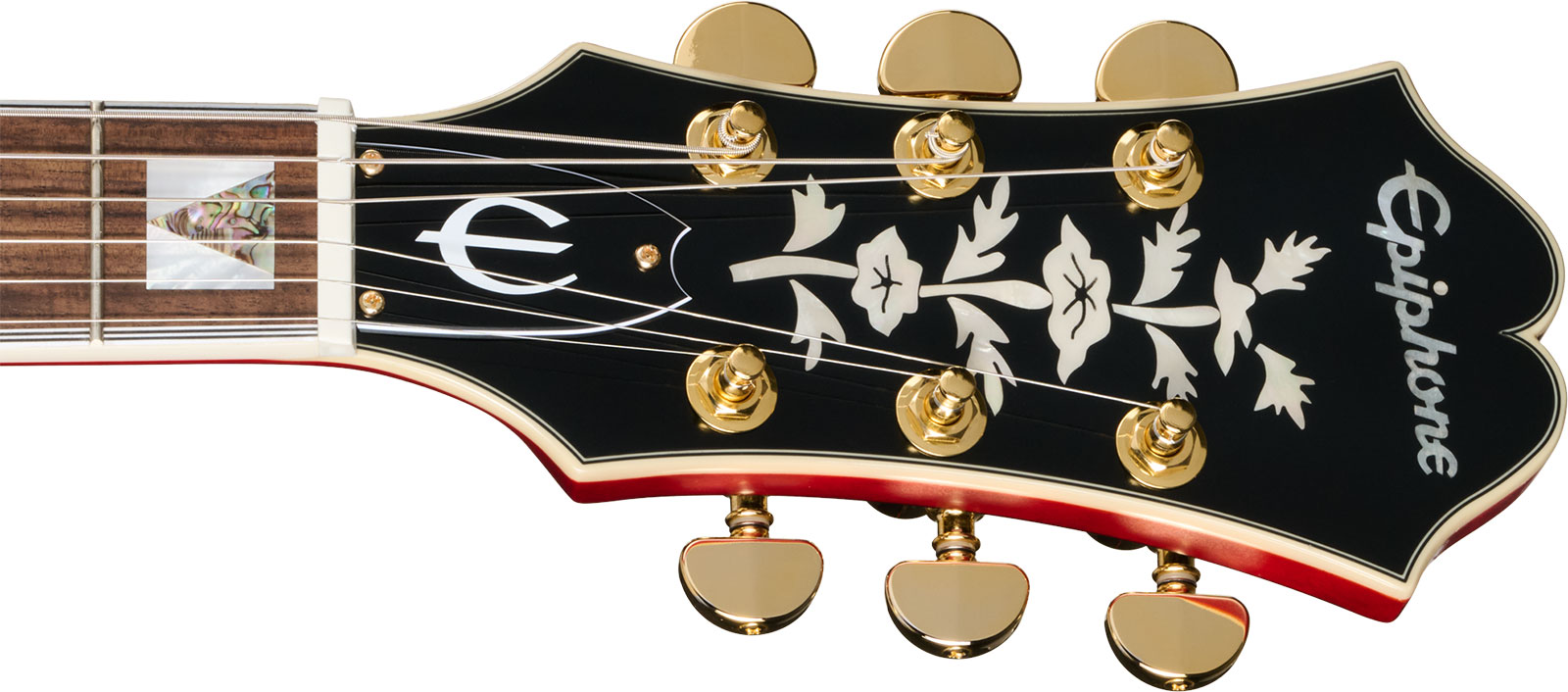 Epiphone Gem Archer Sheraton Masterbilt 2mh Gibson Usa Ht Rw - Cherry Red - Semi-hollow electric guitar - Variation 4