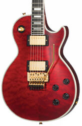 Single cut electric guitar Epiphone Alex Lifeson Les Paul Axcess Custom - Ruby